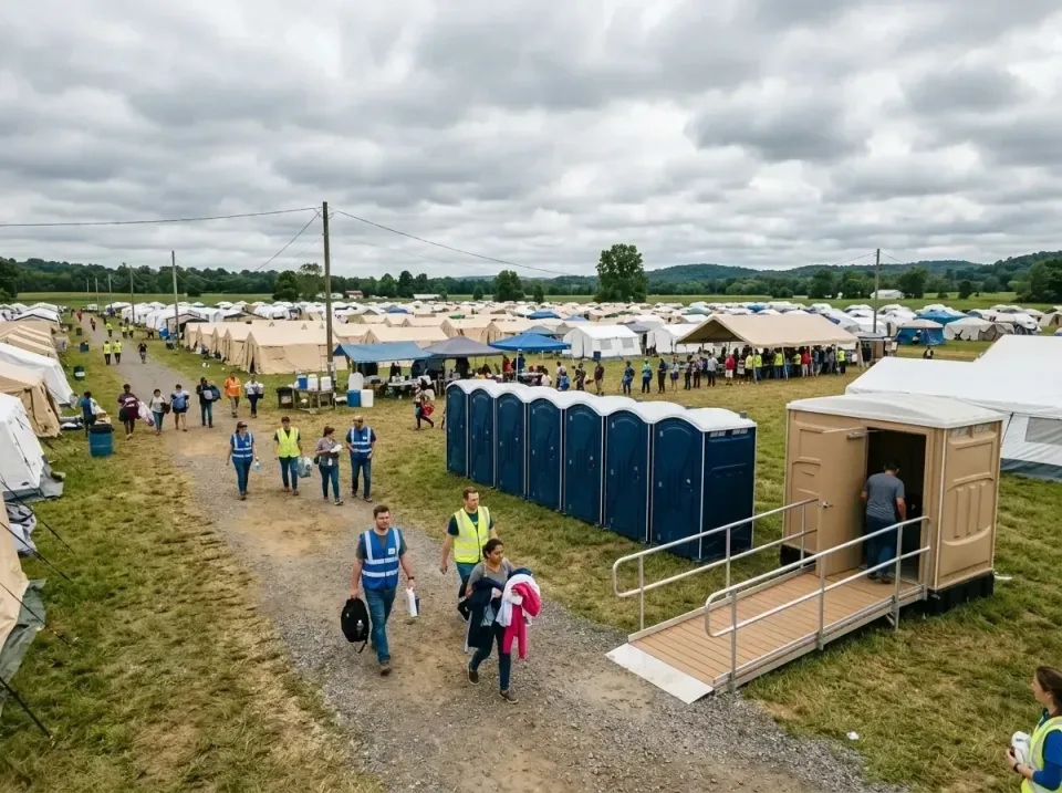 disaster-relief-camp-restrooms-010 — frequently asked questions, Dumpster & Portable Bathrooms Rental in Bunker Hill, OR